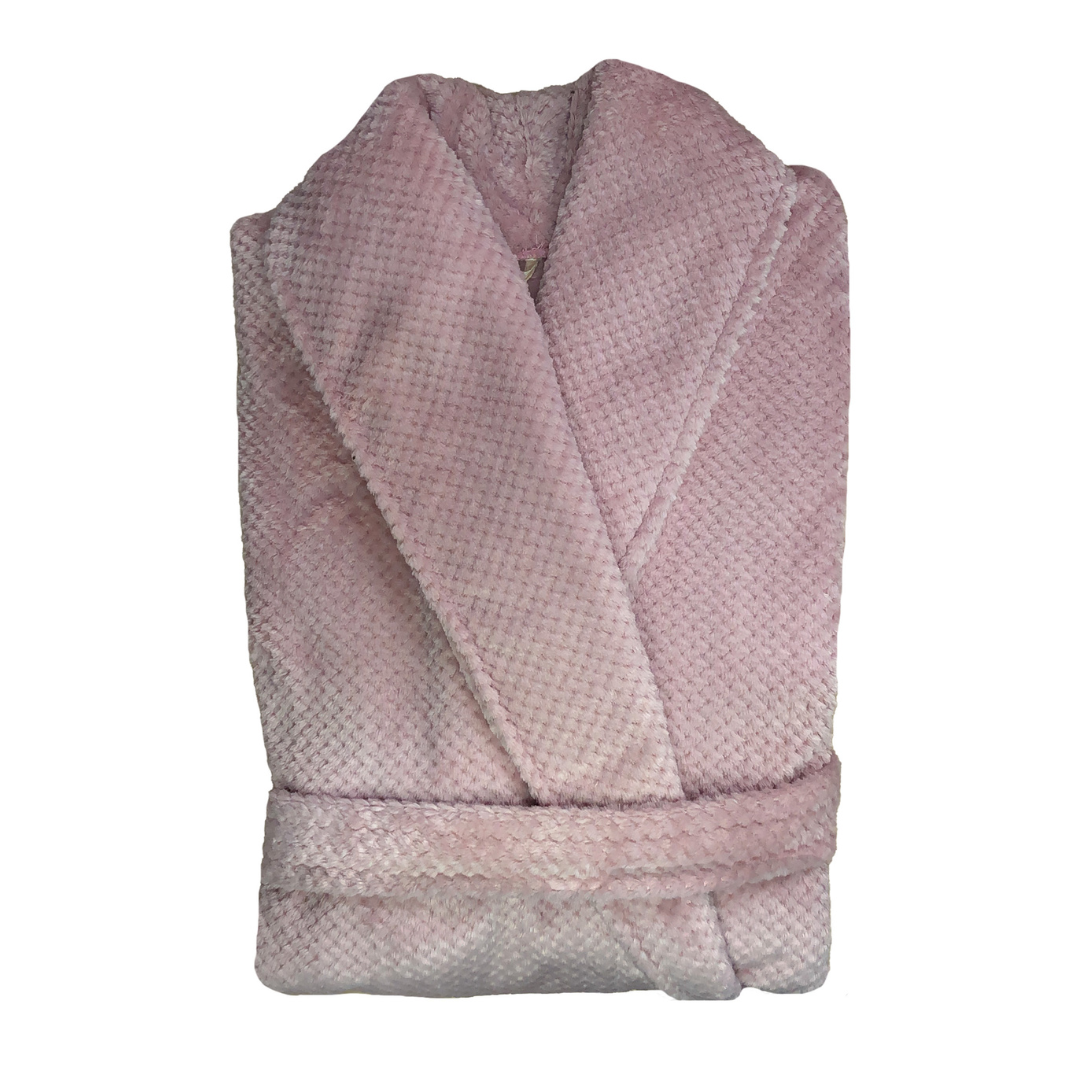 Roupão Plush Jacquard Premium La Dotta Unissex C/ Gola